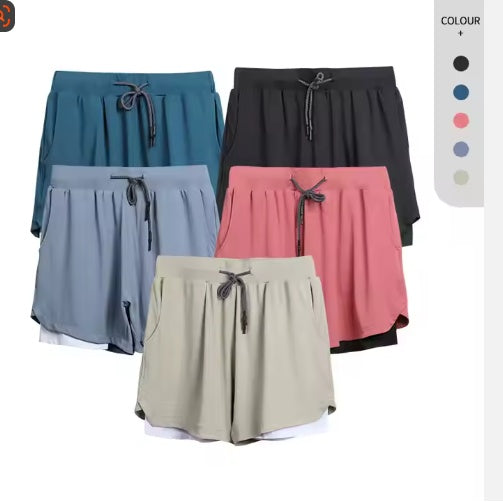 Men's 2-in-1 Quick-Dry Gym Shorts