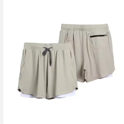 Men's 2-in-1 Quick-Dry Gym Shorts