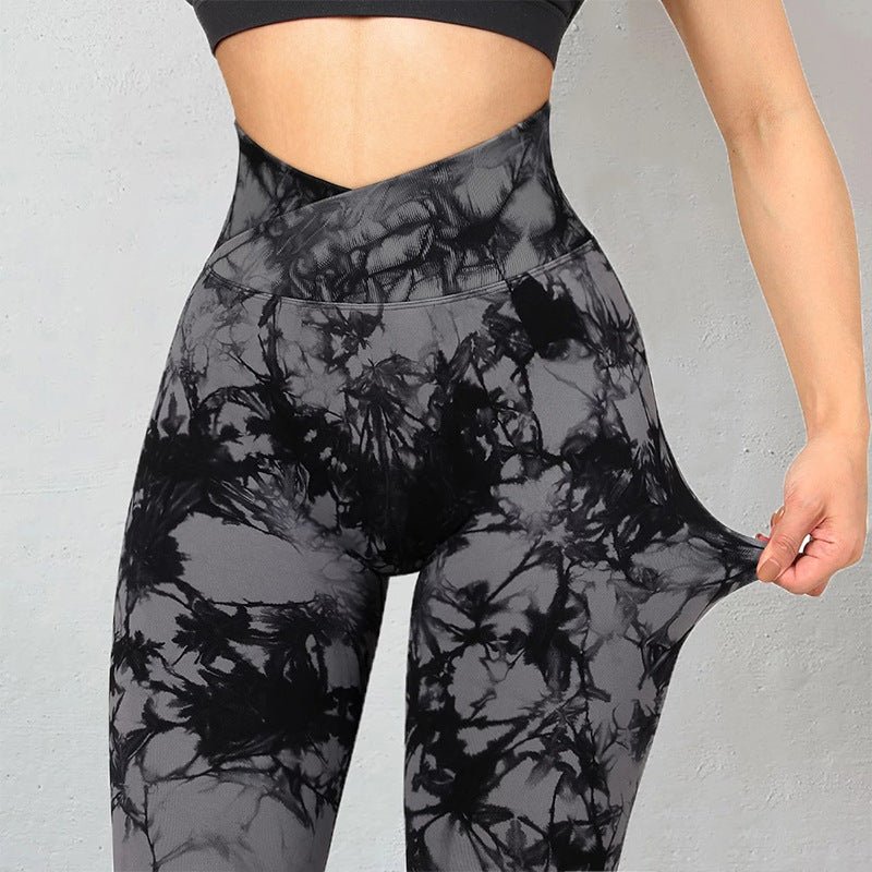Women's Seamless Tie-Dye Yoga Leggings