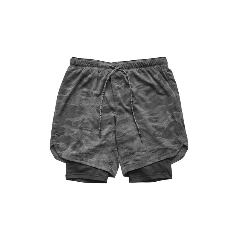 Men's 2-in-1 Running Fitness Shorts
