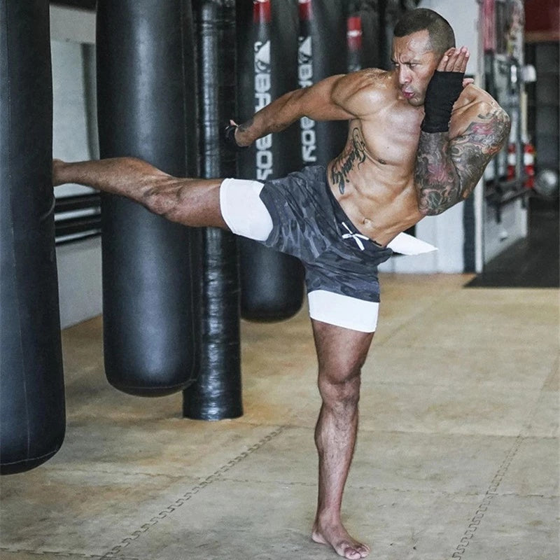 Men's 2-in-1 Running Fitness Shorts