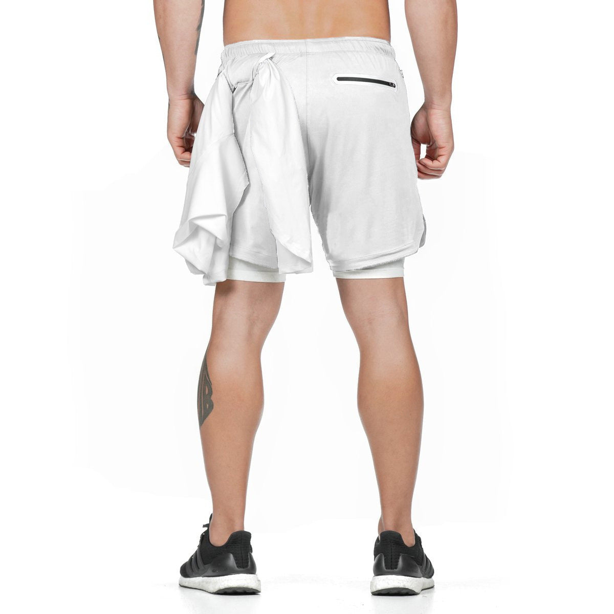Men's 2-in-1 Running Fitness Shorts