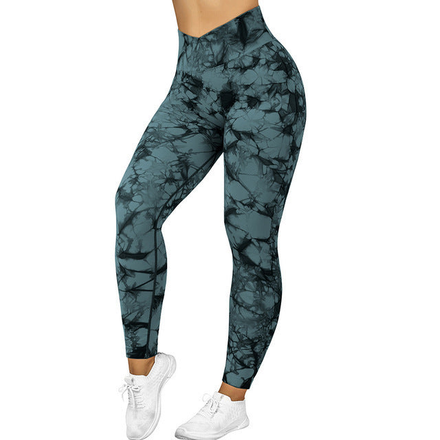 Women's Seamless Tie-Dye Yoga Leggings
