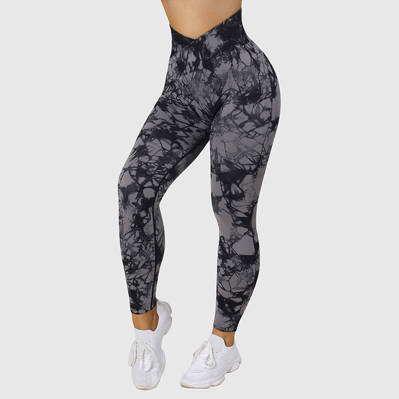 Women's Seamless Tie-Dye Yoga Leggings