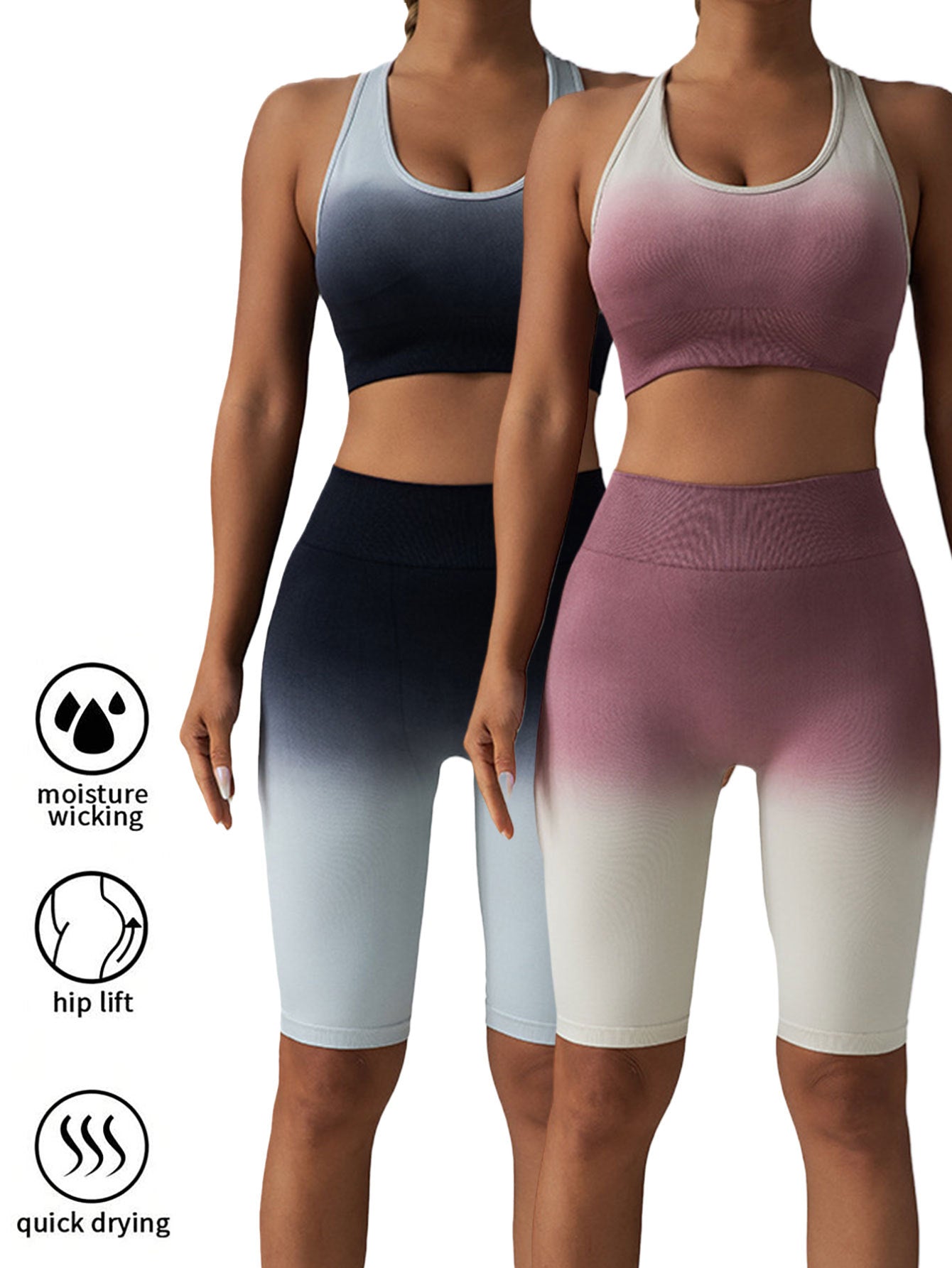 Women's 2-Pack Scrunch Butt Lifting Workout Shorts