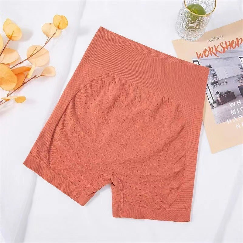 Women's Grid Design High-Waist Shorts