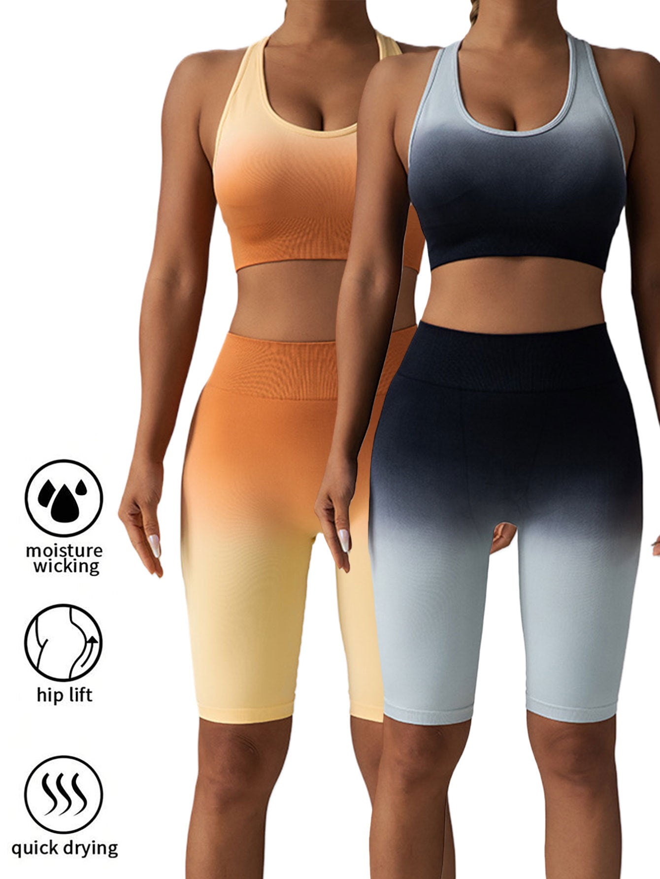 Women's 2-Pack Scrunch Butt Lifting Workout Shorts