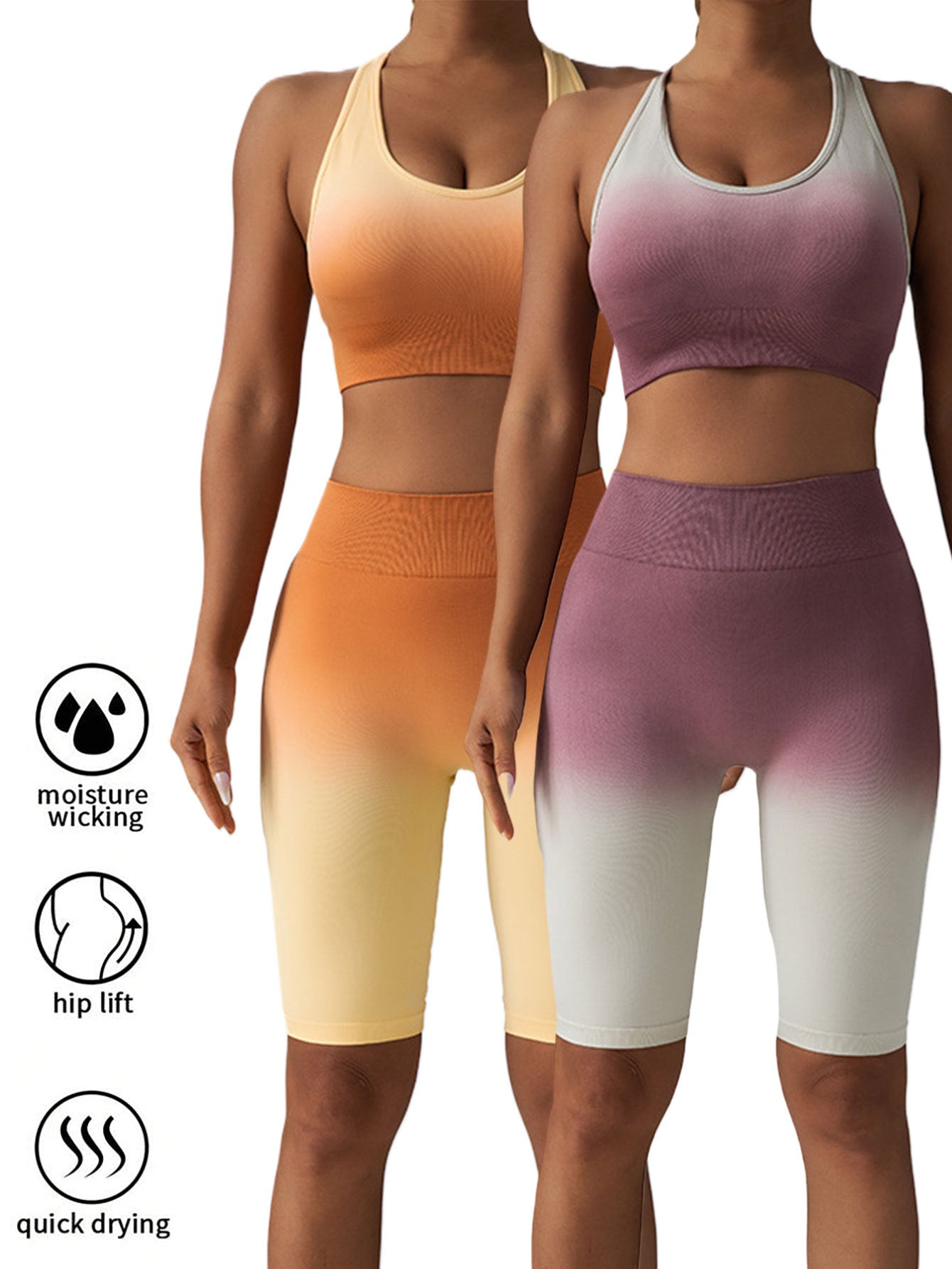Women's 2-Pack Scrunch Butt Lifting Workout Shorts
