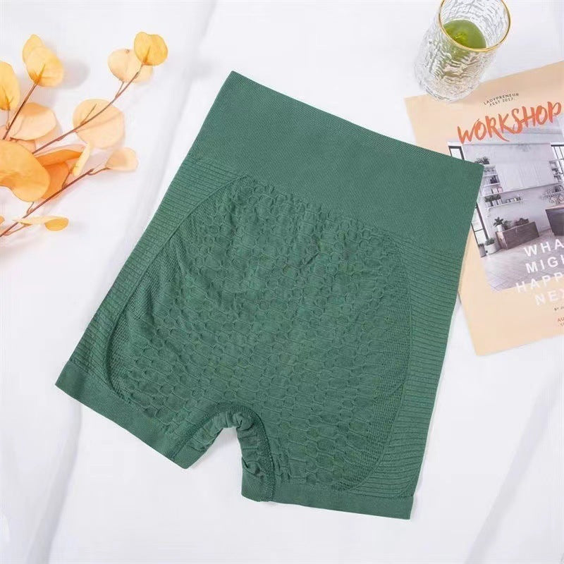 Women's Grid Design High-Waist Shorts