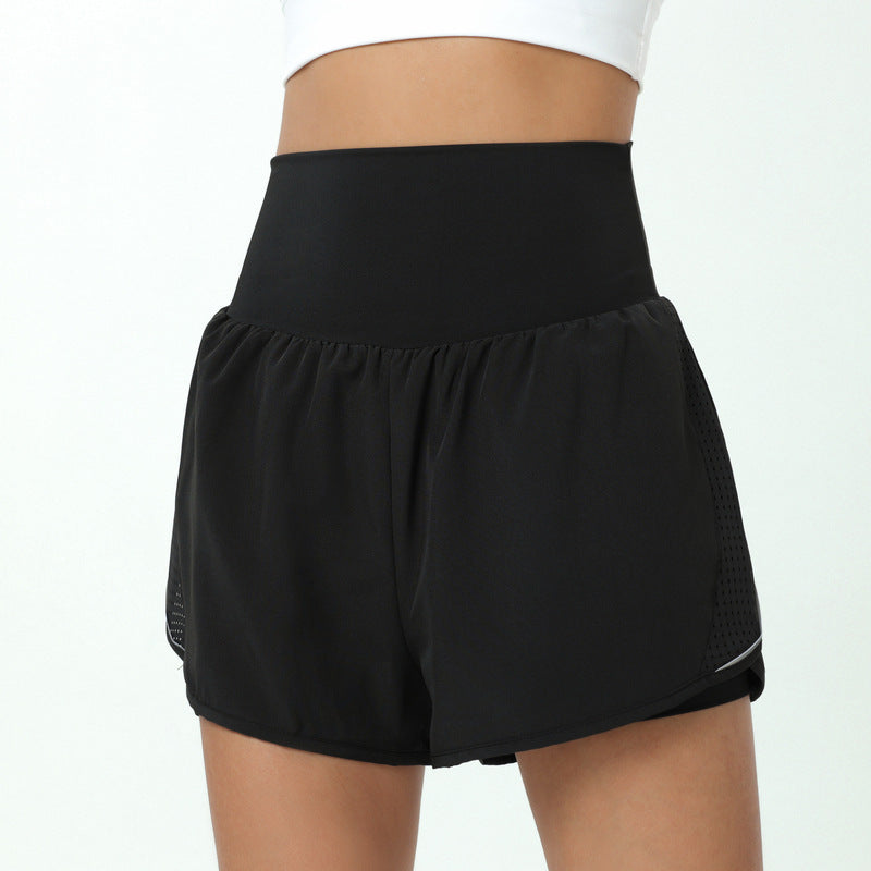Women's High-Waist Gym Running Shorts