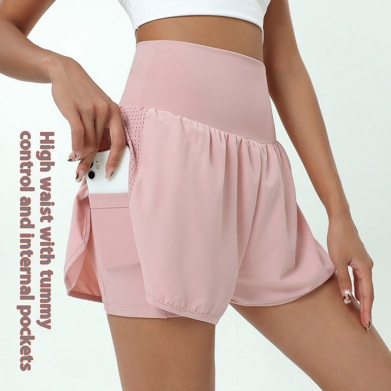 Women's High-Waist Gym Running Shorts