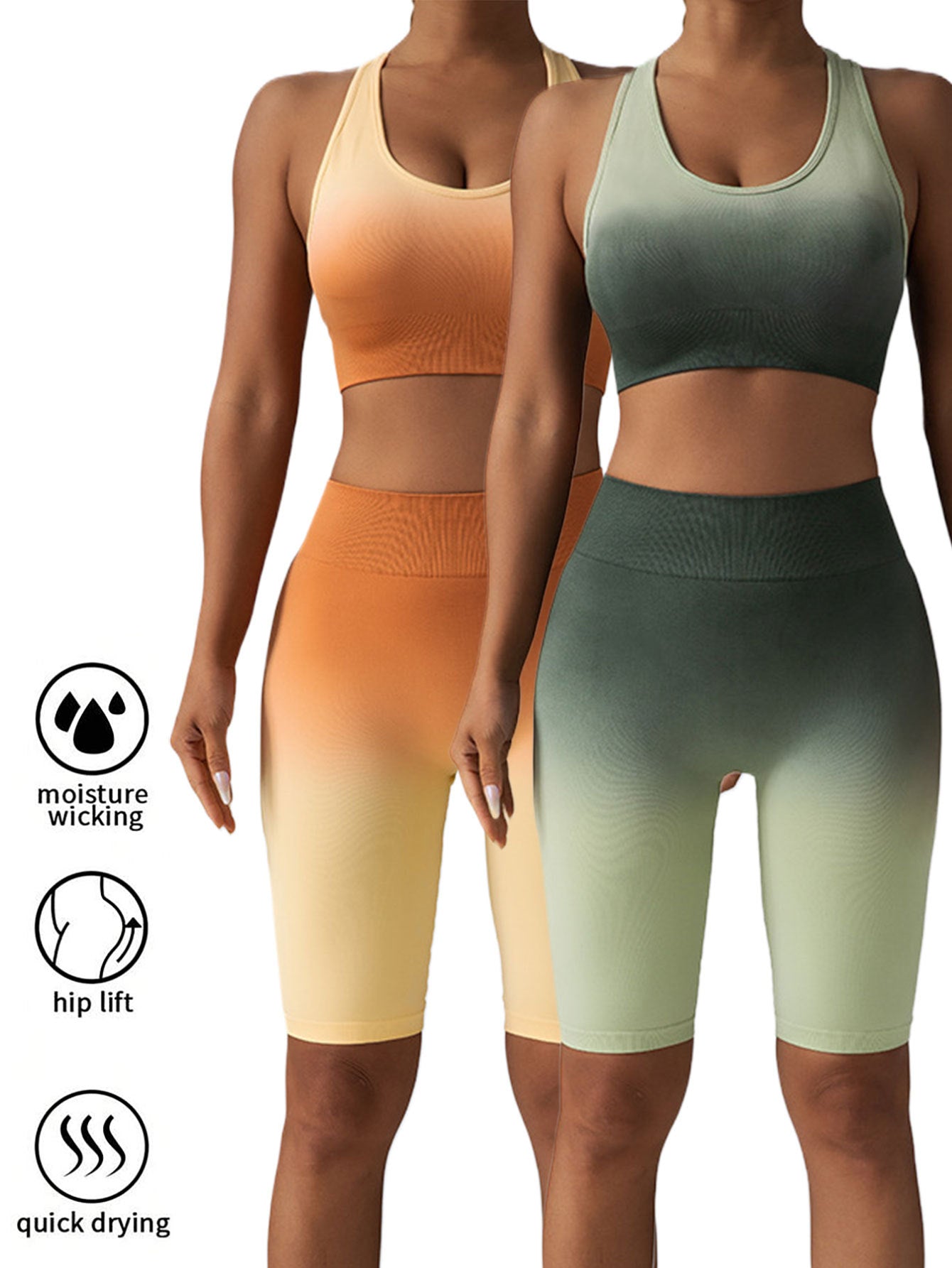 Women's 2-Pack Scrunch Butt Lifting Workout Shorts