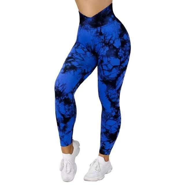 Women's Seamless Tie-Dye Yoga Leggings
