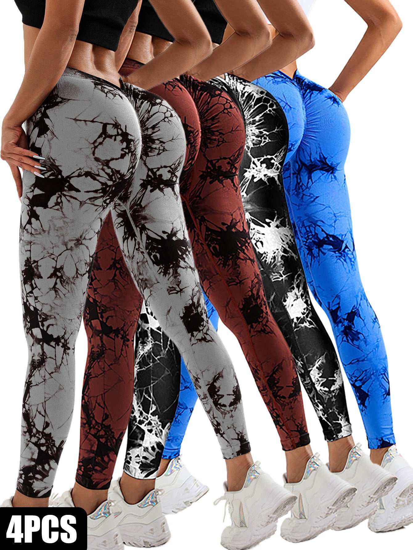 Women's 4-Pack Scrunch Butt-Lifting Leggings