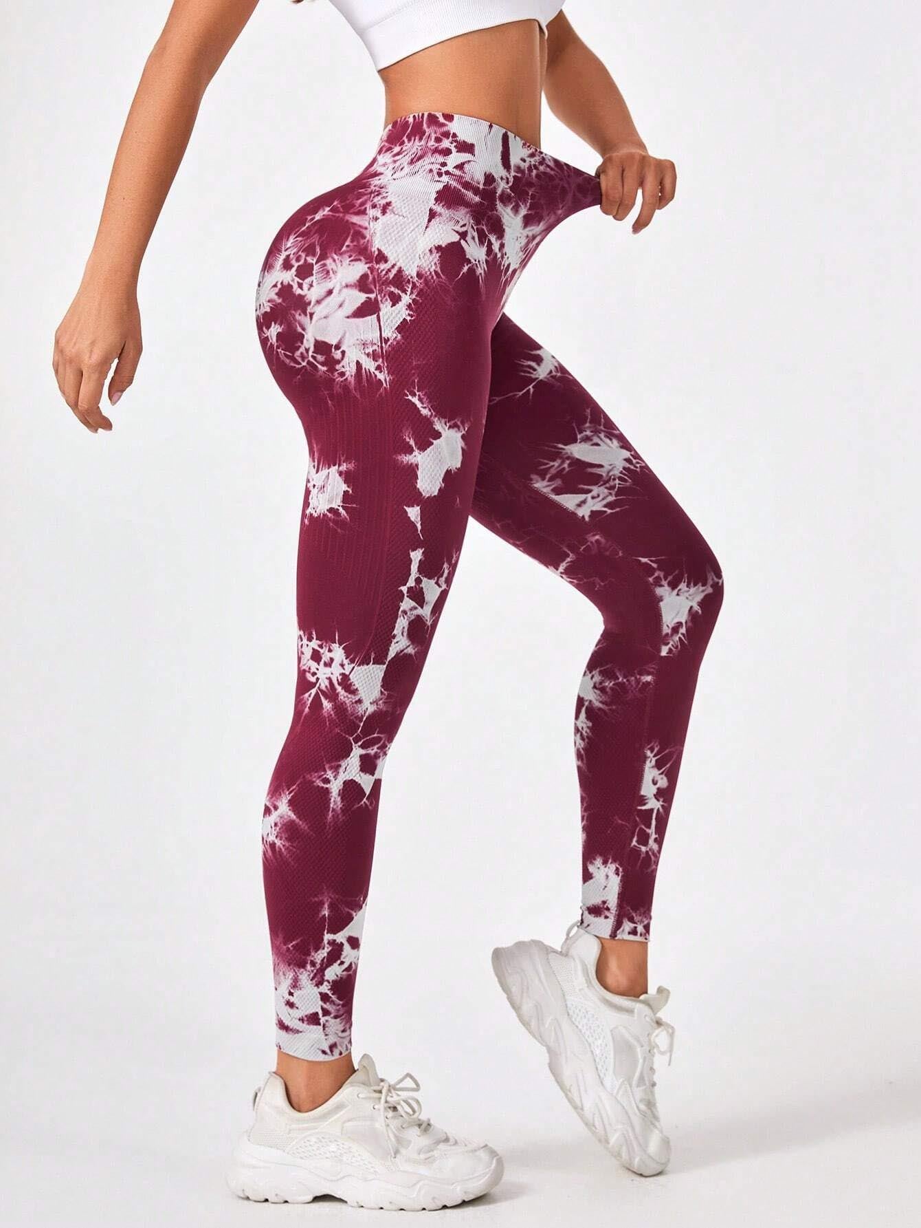 Women's Tie-Dye Scrunch Butt Lifting Leggings