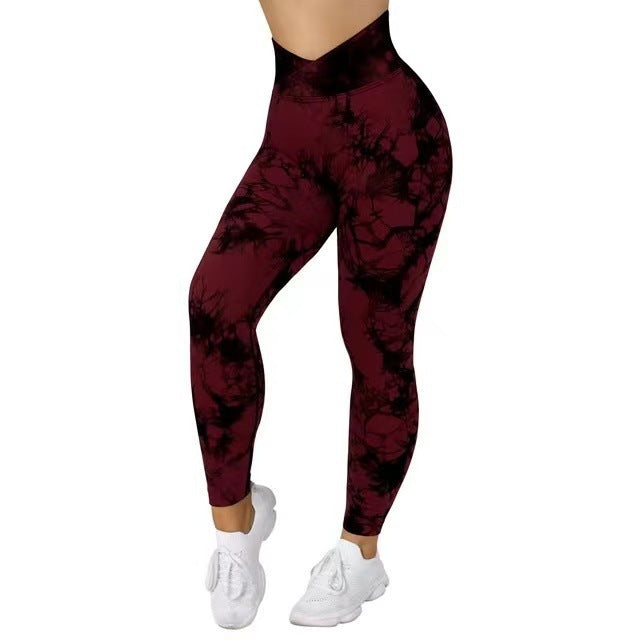 Women's Seamless Tie-Dye Yoga Leggings