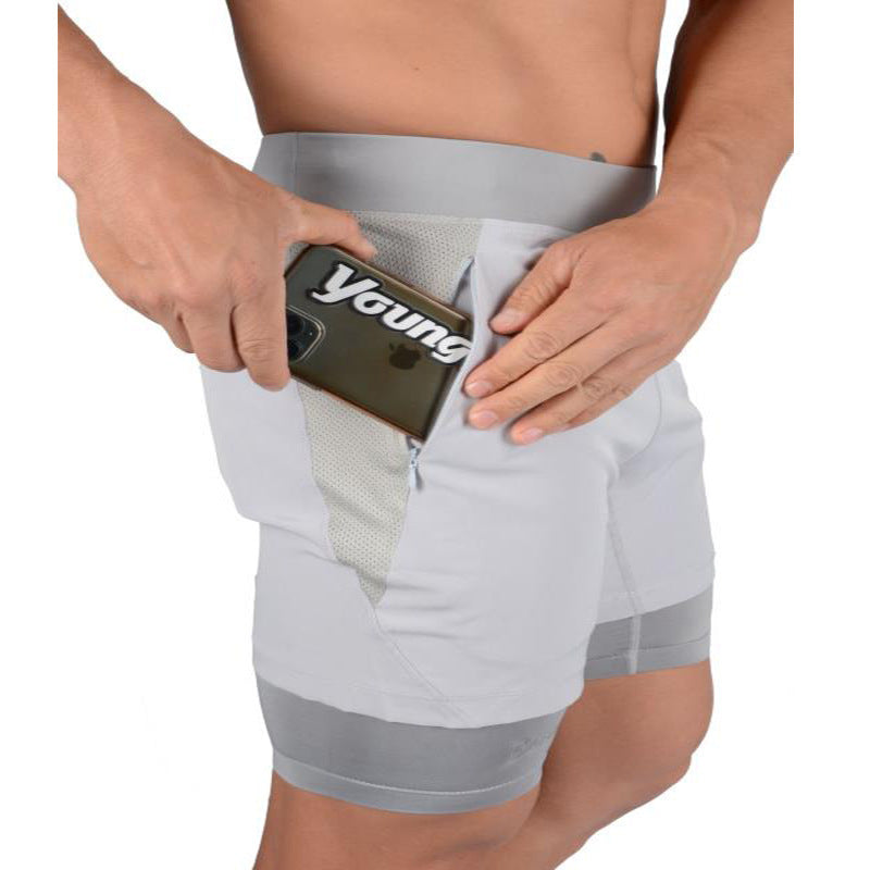 Men's 2-in-1 Quick-Dry Running Shorts