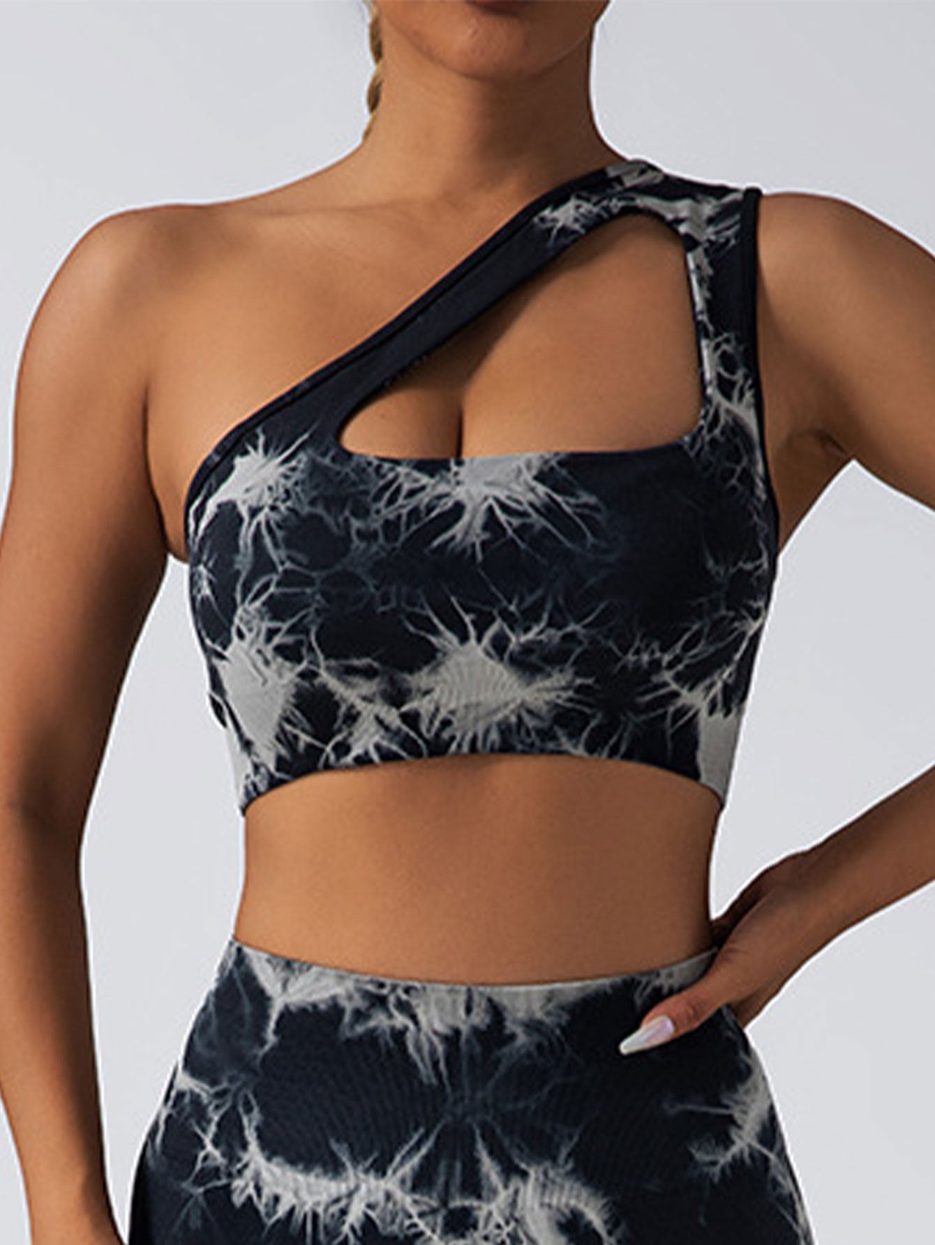 Seamless One Shoulder Sports Bra & Leggings Set