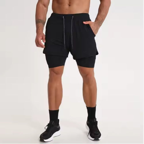 Men's 2-in-1 Quick-Dry Gym Shorts