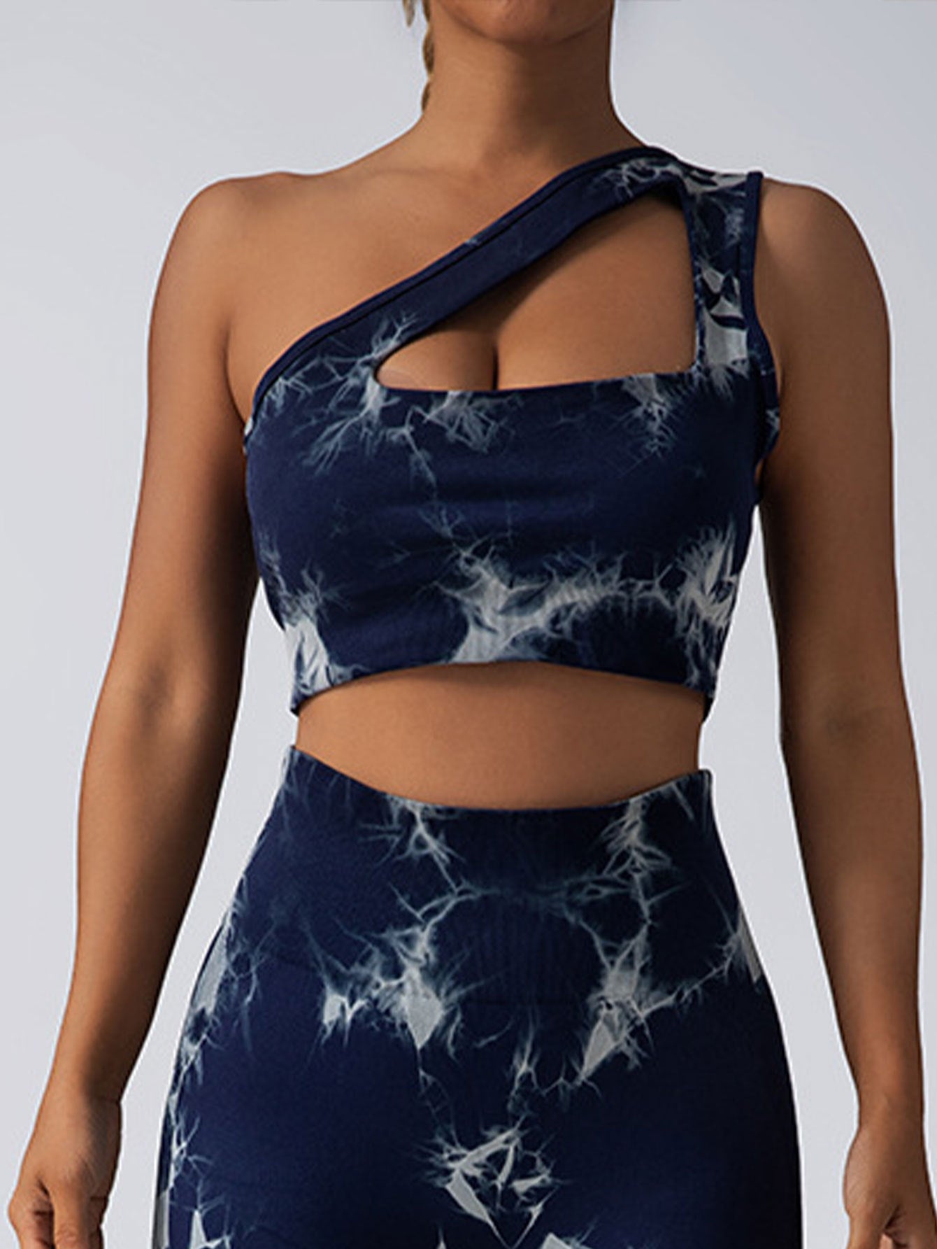 Seamless One Shoulder Sports Bra & Leggings Set