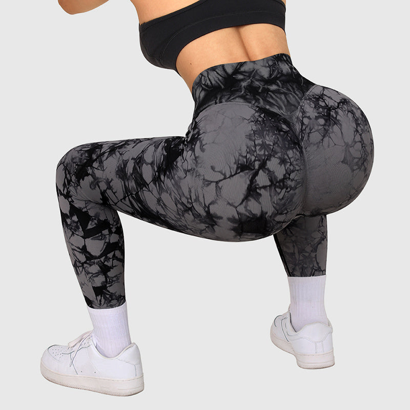 Women's Seamless Tie-Dye Yoga Leggings