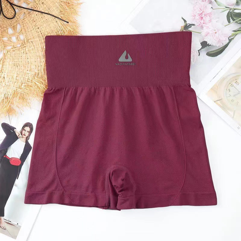 Women's Grid Design High-Waist Shorts
