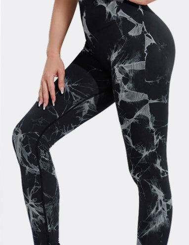 Women's Seamless Tie-Dye Yoga Leggings
