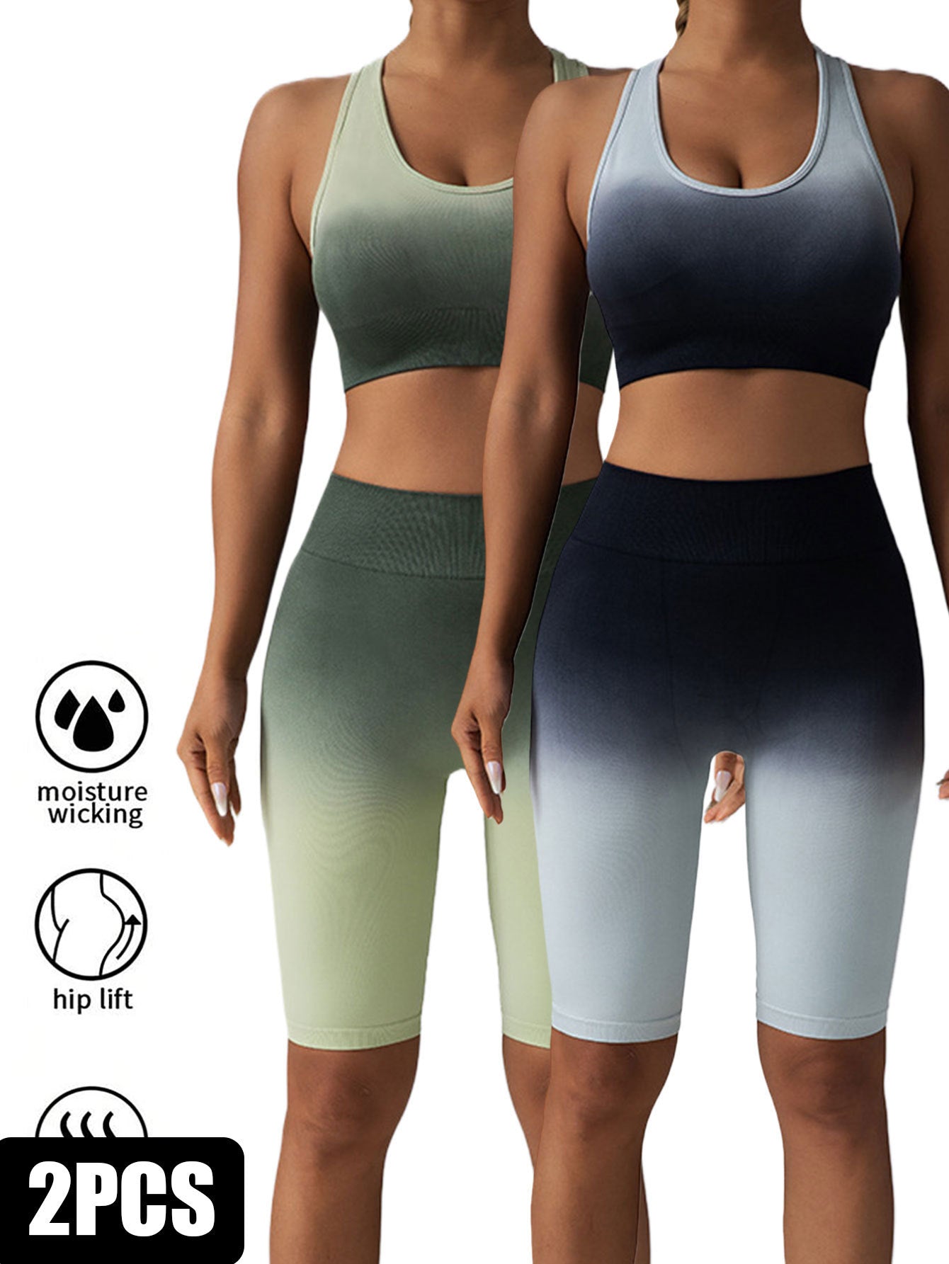 Women's 2-Pack Scrunch Butt Lifting Workout Shorts