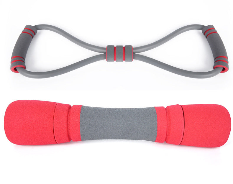 Women's Fitness Equipment Set – Skipping Rope, Spring Grip, Chest Expander, Dumbbell